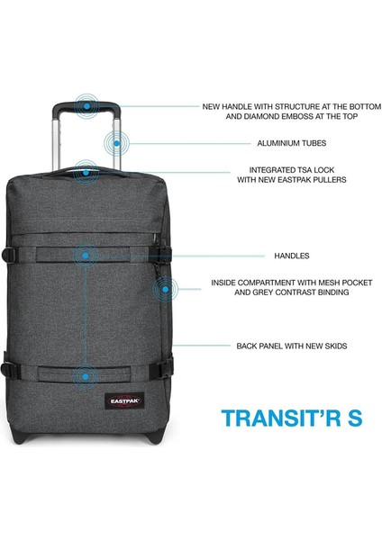 Transit'r S Black Denim Valiz indirimleri