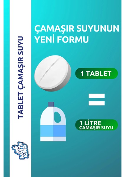 Çamaşır Suyu Tableti Hijyenik Ultra Konsantre 32 Tablet Kar Beyazı