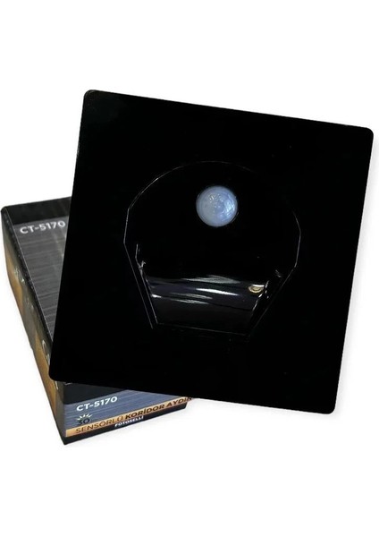 CT-5170 1 Watt Siyah Kasa Sensörlü Koridör Armatürü Beyaz fiyatları