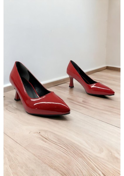 9540 Kırmızı Kadın Abiye Topuklu Ayakkabı fırsatları