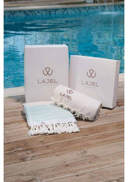 Luxury 2'li Takım %100 Pamuk Peştemal Plaj, Deniz, Spa Havlusu 90X170