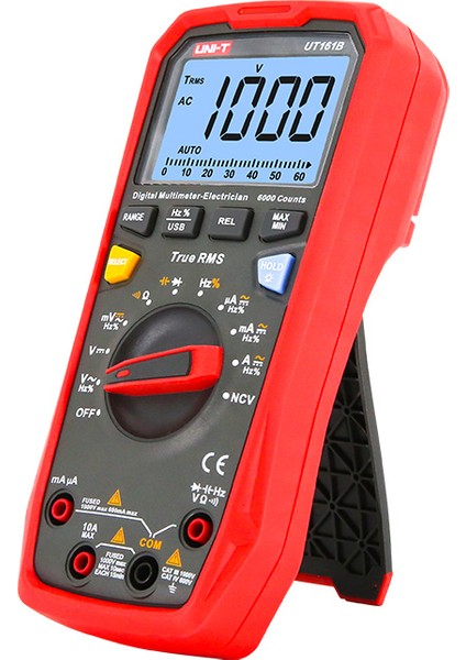 UT161D Serisi 1000V True Rms Dijital Multimetreac/dc 10000V 10A
