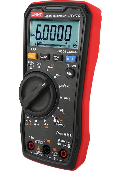 UT117C Yüksek Hassasiyetli True Rms Dijital Multimetre Ac/dc 600V 10A