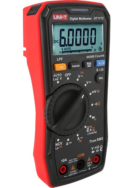 UT117C Yüksek Hassasiyetli True Rms Dijital Multimetre Ac/dc 600V 10A
