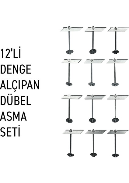 12'li Denge Alçıpan ve Boşluk Dübeli