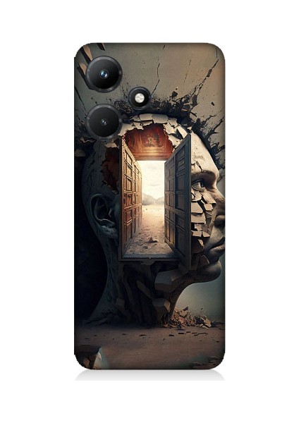 Infinix Hot 30I Uyumlu Insan Beyni ve Hayali Desenli Silikon Kılıf