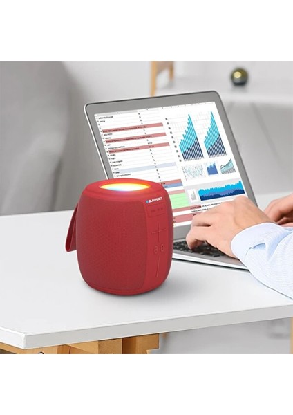 LS160 Taşınabilir Bluetooth Speaker Hoparlör - Kırmızı