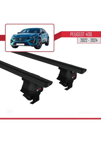 Peugeot 408 2022 ve Sonrası ile Uyumlu Ace-4 Ara Atkı Tavan Barı Siyah modelleri