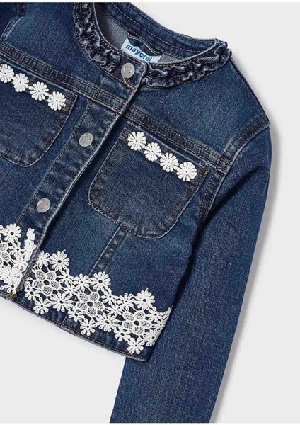 Yazlık Kız Denim Ceket Koyu Mavi fırsatları