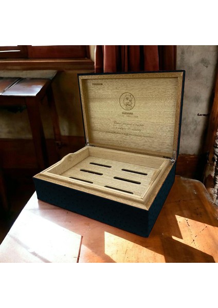 Guevara Deri Puro Kutusu Küllük ve Kesici Set Mavi 20S fiyatları