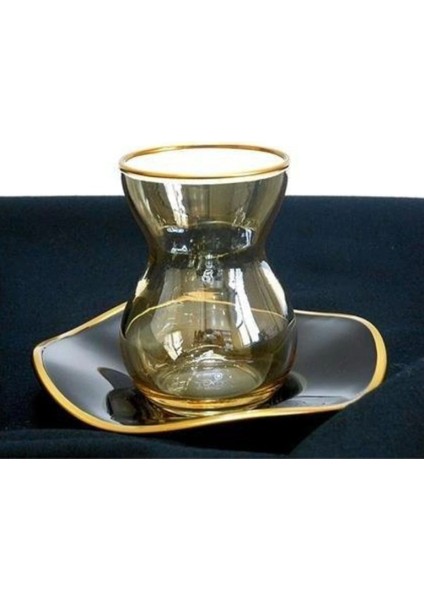 96574 Amber Gold Çay Bardağı Takımı 6 Lı