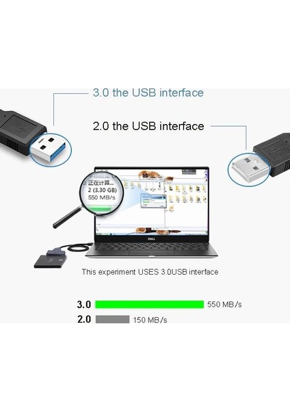 A5142 USB 3.0 2.5 3.5 Inç Sata SSD HDD Hard Disk Çevirici Dönüştürücü Adaptör Kablosu