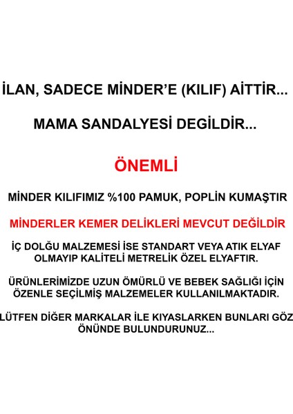 Holmer Kids Holmer  Mama Sandalyesi Minderi & Kılıfı (Kemer Deliksiz)