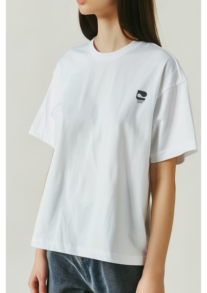 Self Love Oversize T-Shirt Kadın - Beyaz