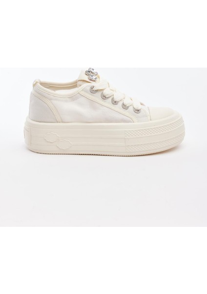 Taşlı Fileli Comfort Kadın Sneaker