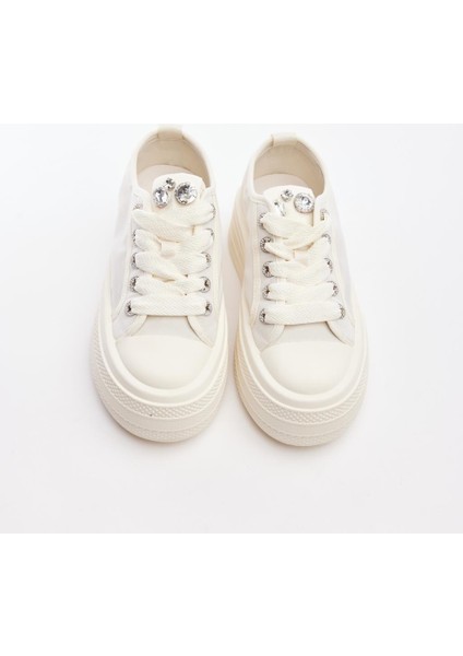Taşlı Fileli Comfort Kadın Sneaker