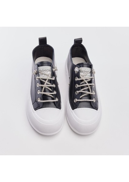 Taşlı Bağcık Kadın Sneaker