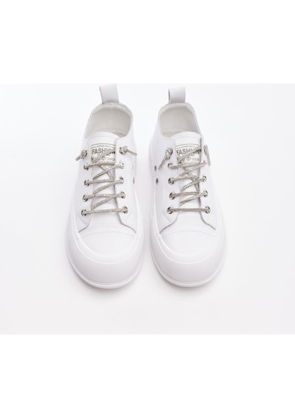 Taşlı Bağcık Kadın Sneaker