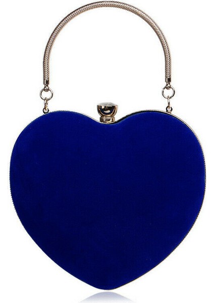 Mavi Stil Kadın Kız Akşam Parti Çantası Kalp Şekli Akşam Yemeği Debriyaj Çanta Düğün Balo Çanta Tote Bayan Lüks Çanta Pochette Femme (Yurt Dışından)