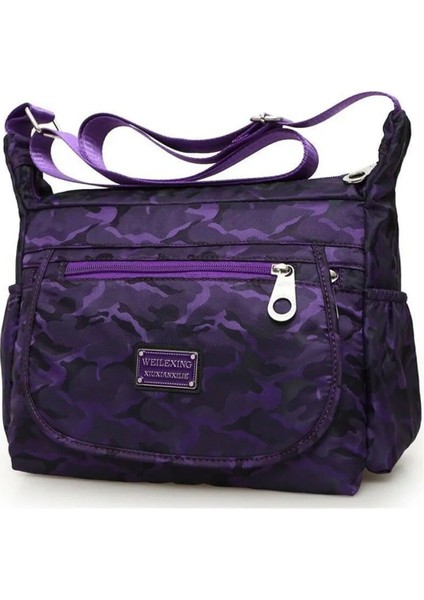 Mor Tarzı Yeni Kadın Çantası Su Geçirmez Oxford Messenger Crossbody Çanta Lady Seyahat Omuz Çantaları Için Büyük Kapasiteli Yüksek (Yurt Dışından)