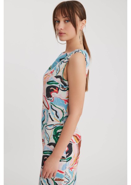 Sıfır Kol Renkli Elbise fırsatları