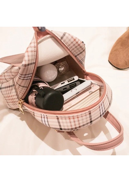 Mavi Stil Mini Sırt Çantası Crossbody Çanta Genç Kız Ekose Kadınlar Için Omuz Telefonu Çanta Kore Tarzı Yeni Trendy Kadın 2021 (Yurt Dışından) modelleri