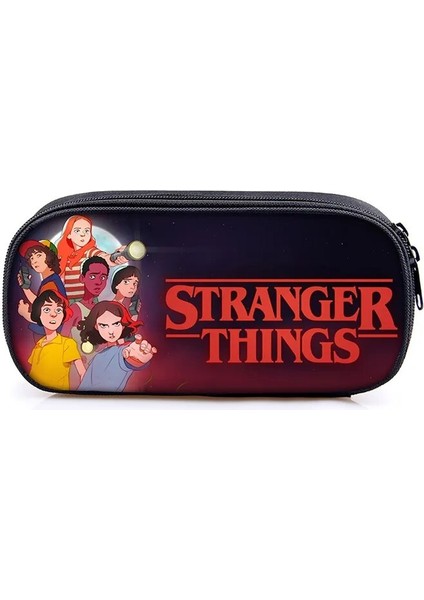 DQBBYABANCIBU17 Stili Stranger Things Kozmetik Çantası Kalem Çantaları Erkek Kız Okul Çantası Çocuk Kırtasiye Çantası Kadın Makyaj Çantası Çocuklar Kalem Kutusu (Yurt Dışından)
