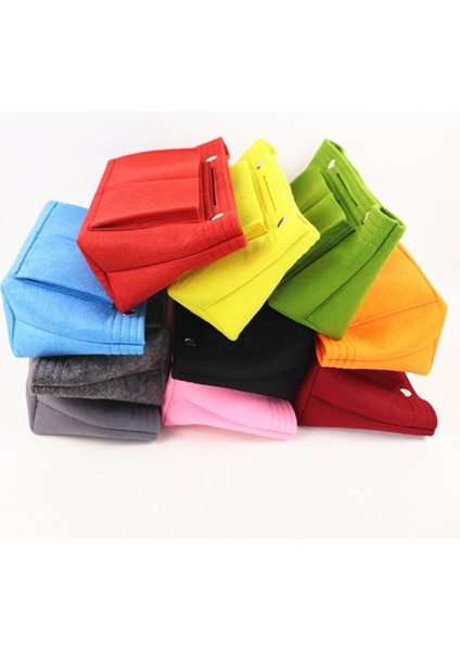 Koyugri Stili 1 Adet Keçe Kumaş Kozmetik Çantası Seyahat Işlevli Çanta Kozmetik Organizatör Çanta Eklemek Çanta Keçe Kumaş Saklama Kılıfı Kılıf (Yurt Dışından) fırsatları