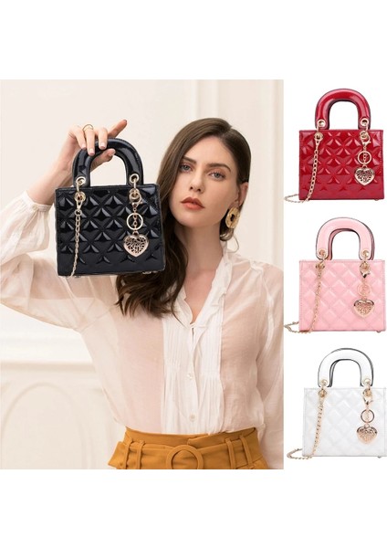 Beyaz Stil Lüks Çantalar Kadınlar Için Ekose Jöle Çanta Şeker Renk Flap Mini Tasarlanmış Bayanlar Omuz Zinciri Tote Messenger Crossbody Çanta 2021 (Yurt Dışından) fiyatları
