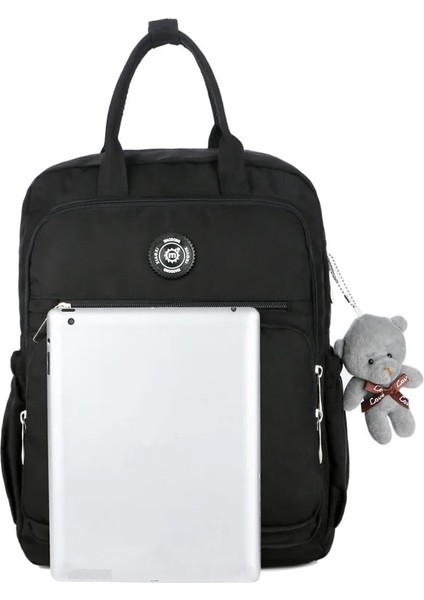 Sarı Stil 27X10X38CM 2021 Moda Kadın Sırt Çantası Su Geçirmez Naylon Yumuşak Saplı Katı Çok Cep Seyahat Fermuar Mochila Feminina Kese Dos Okul Çantaları (Yurt Dışından) indirimleri