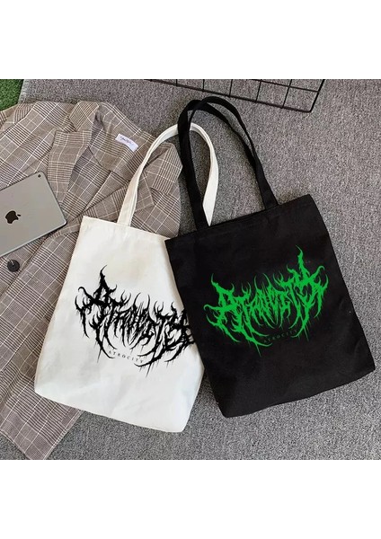 BLACK04 Stili 2021 Yıldırım Mektubu Anime Çanta Tasarımcısı Çanta Kadın Çantaları Y2K Harajuku Retro Bayan Çanta Büyük Alışveriş Kanvas Çanta Kawaii Çanta (Yurt Dışından) fiyatları