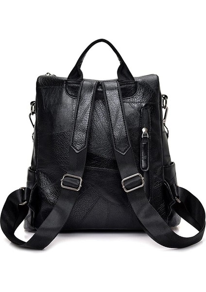 Kırmızı Stil 35CM x 32CM x 15CM Lüks Tasarımcı Kadın Seyahat Sırt Çantası Büyük Kapasiteli Dayanıklı Pu Deri Kadın Sırt Çantası Pretty Style Kız Okul Sırt Çantası Sac (Yurt Dışından) indirimleri