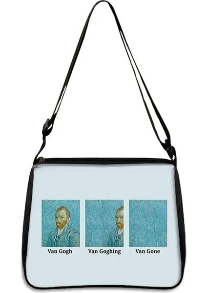 YXBSJMHS21 Stili 25CMX30CM Van Gogh Yıldızlı Gece Omuz Ayçiçeği Yağlıboya Tuval Tote Çanta Retro Mona Lisa Sanat Moda Çanta Kadın Eğlence Debriyaj (Yurt Dışından)