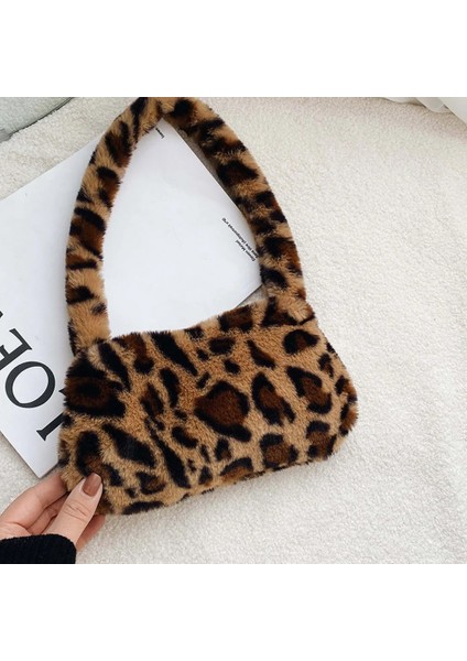 No.1 Tarzı Kabarık Omuz Askılı Çanta Peluş Yumuşak Koltukaltı Omuz Moda Rahat Yumuşak Crossbody Çanta Kadın Tote Çanta Debriyaj Çanta (Yurt Dışından) modelleri