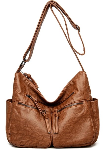 Stil2-Kahverengi Stili Wome Için Yumuşak Deri Omuz Crossbody Çantaları Yeni Lüks Çantalar Kadın Çantaları Tasarımcı Messenger Çanta Çantalar ve El Çantaları (Yurt Dışından)