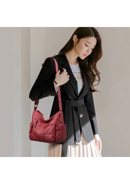 Stil2-Kahverengi Stili Wome Için Yumuşak Deri Omuz Crossbody Çantaları Yeni Lüks Çantalar Kadın Çantaları Tasarımcı Messenger Çanta Çantalar ve El Çantaları (Yurt Dışından) indirimleri