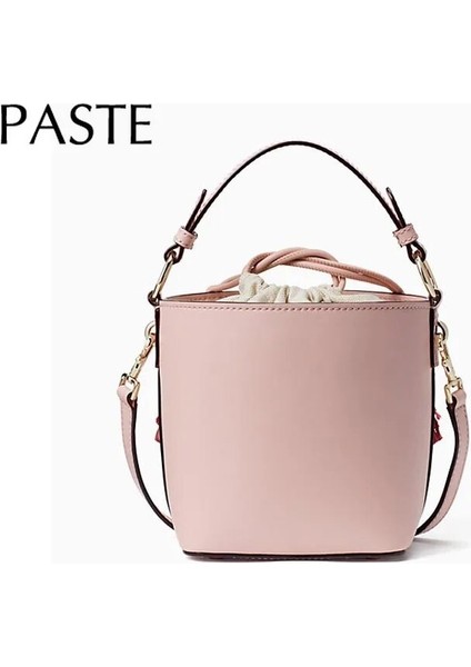 Pembe Tarzı Flamingo Nakış Tasarım Güzel Pembe Kova Çanta Küçük Pu Deri Kadın Omuz Çantası Sevimli Kız Crossbody Çanta Günlük Çanta (Yurt Dışından) fırsatları