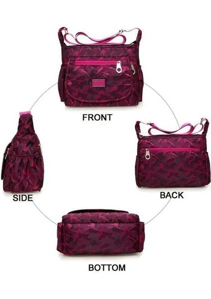 Kırmızı Stil Yeni Kadın Çantası Su Geçirmez Oxford Messenger Crossbody Çanta Lady Seyahat Omuz Çantaları Için Büyük Kapasiteli Yüksek (Yurt Dışından) fırsatları