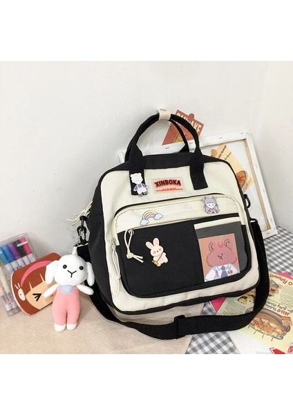 Yeşil Stil Aksesuarlarla Kawaii Yatay Sırt Çantası Genç Kız Için Taşınabilir Çok Fonksiyonlu Seyahat Omuz Çantaları Kadın Küçük Schoolbag Kadın Sırt Çantaları (Yurt Dışından) indirimleri