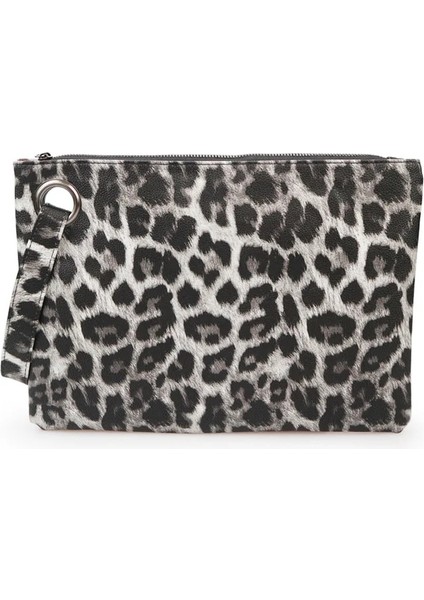 Gri Tarzı Lüks Tasarımcı Trendy Çanta Yeni Moda Leopar Baskı Bayanlar Debriyaj Çok Renkli Retro Düz Çanta Büyük Kapasiteli Debriyaj (Yurt Dışından) fırsatları