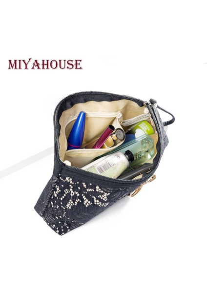 NO.1497496 Stil Tasarım Makyaj Çantaları Taşınabilir Kılıf Kozmetik Çantası Kadın Dantel Çanta Seyahat Kız Leopar Kış Çantası (Yurt Dışından) fırsatları