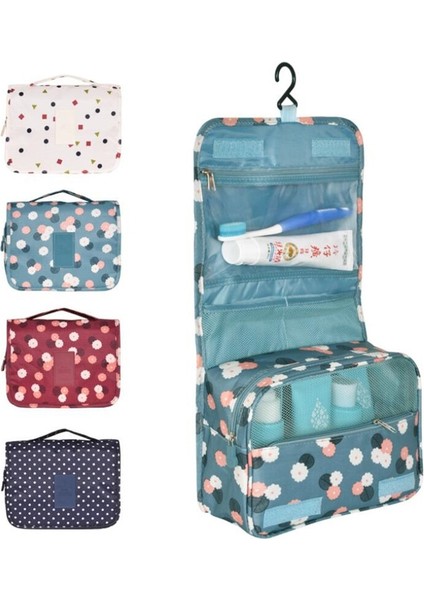 Pembe Leopar Stili Naylon Asılı Kozmetik Çantaları Kadın Makyaj Çantası Yüksek Li Tuvalet Çantası Su Geçirmez Büyük Seyahat Güzellik Seti Kişisel Yıkama Torbaları (Yurt Dışından) fırsatları