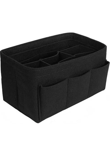 No.3 Tarzı 34X17X18CM Moda Kadın Çantası Kozmetik Çantaları ve Makyaj Organizatörü Çanta Için Keçe Takma Çanta Keçe Kumaş Iç Çanta Çeşitli Çantalara Uyar (Yurt Dışından)