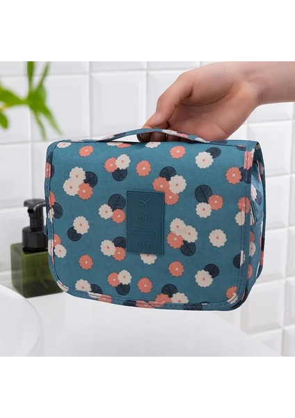 Pembe Leopar Stili Naylon Asılı Kozmetik Çantaları Kadın Makyaj Çantası Yüksek Li Tuvalet Çantası Su Geçirmez Büyük Seyahat Güzellik Seti Kişisel Yıkama Torbaları (Yurt Dışından) indirimleri