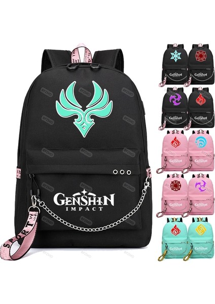 CG0010216 Stili Anime Ge Darbe Sırt Çantası USB Bağlantı Noktası Okul Çantası 3D Desen Sırt Çantası Öğrenci Gençler Okul Kitap Seyahat Dizüstü Bilgisayar Mochilas (Yurt Dışından) fiyatları