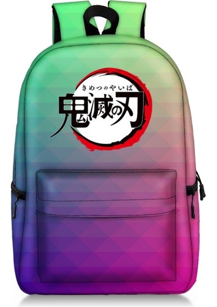17QYHGUIMEIS03 Stili Sıcak Anime Demon Slayer Sırt Çantası Su Geçirmez Öğrenci Okul Çantaları Erkek Kız Okul Çantası Cosplay Seyahat Çantası Sırt Çantası Moda (Yurt Dışından)