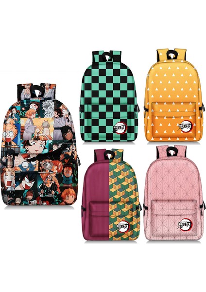17QYHGUIMEIS03 Stili Sıcak Anime Demon Slayer Sırt Çantası Su Geçirmez Öğrenci Okul Çantaları Erkek Kız Okul Çantası Cosplay Seyahat Çantası Sırt Çantası Moda (Yurt Dışından) fiyatları