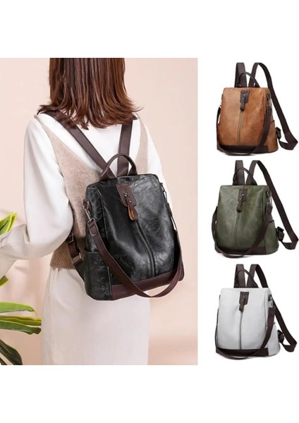 Kırmızı 03 Tarzı Female Backpack Mochila Feminina Multifunction Girls Leather School Women Shoulder Bag Sac A Dos Travel Back Pack (Yurt Dışından) fiyatları