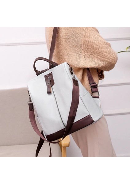 Kırmızı 03 Tarzı Female Backpack Mochila Feminina Multifunction Girls Leather School Women Shoulder Bag Sac A Dos Travel Back Pack (Yurt Dışından) indirimleri