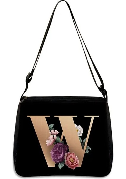 YXB26LETTERSC23CW Stili 20CMX24CM 26 Çiçek Mektup Omuz Çantası Simpl Tasarımcı Çantalar Omuz Kanvas Alışveriş A - Z Alfabe Messenger Çanta Parti Çanta (Yurt Dışından)